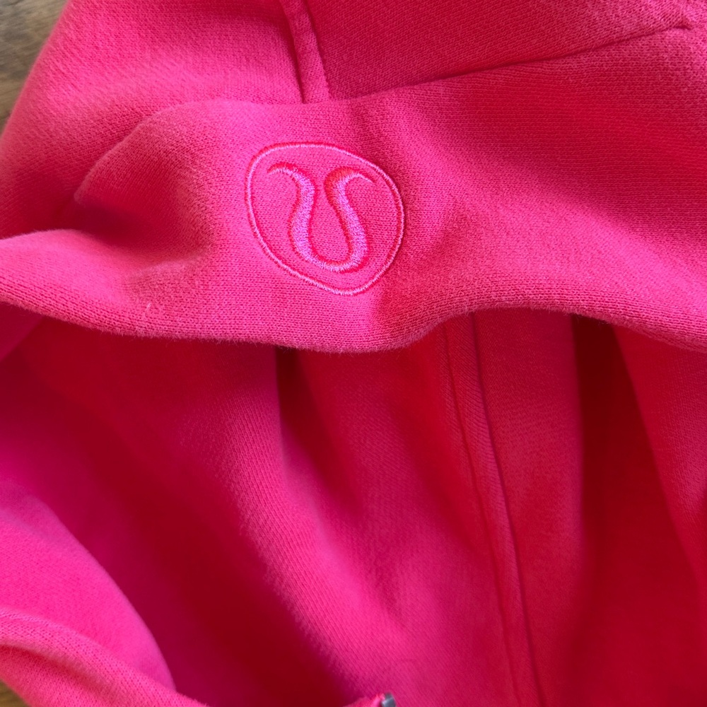 lululemon athletica Hot Pink Half-Zip Hooded Sweatshirt - Picture 3 of 4